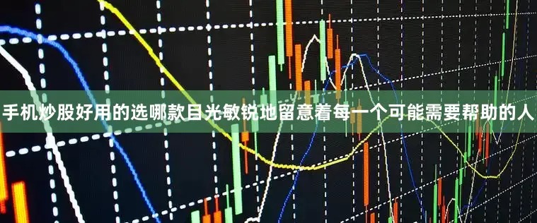 手机炒股好用的选哪款目光敏锐地留意着每一个可能需要帮助的人